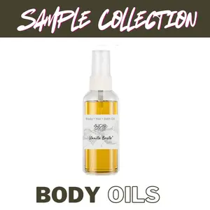 1.5 oz Sampler Body Oil w/Sprayer Vegan Friendly Handcrafted ~ Best Sellers