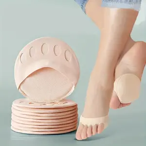 12Pcs Invisible Non-Slip Half Toe Cushion Insoles for High Heels, Women's Foot Pain Relief Pads for All-Day Daily, Party and Work Wear