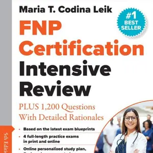 Springer Publishing Company FNP Certification Intensive Review 5th Edition 1200 Questions Detailed Rationales Exam Prep Connect (9780826170668)