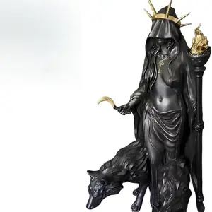 Resin Hecate Goddess Figurine, Night Witch Magic Godess Statue, Mystical Power Design, Home Decor Ornament, Collectible Art Piece