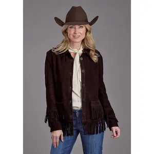 Women's Stetson Suede Jacket w/ Fringe