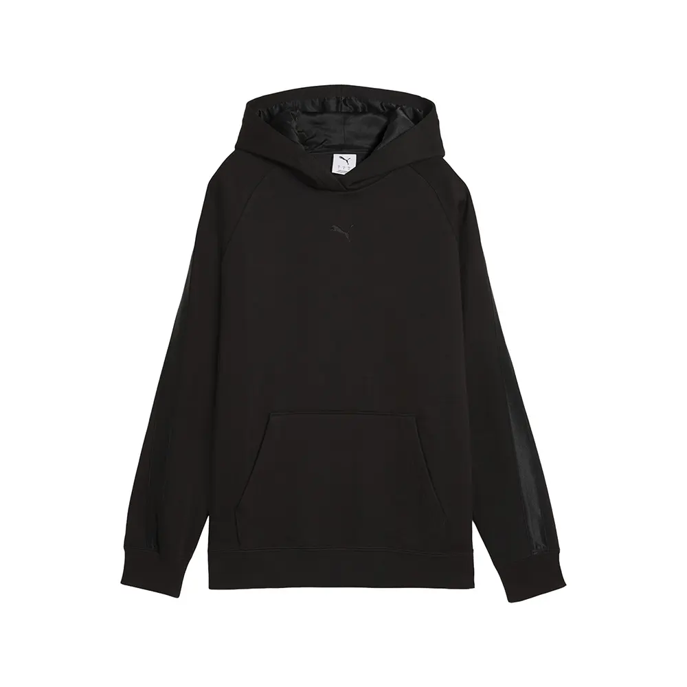 PUMA Womens Essentials Elevated Satin Hoodie Casual Outerwear Casual - Black