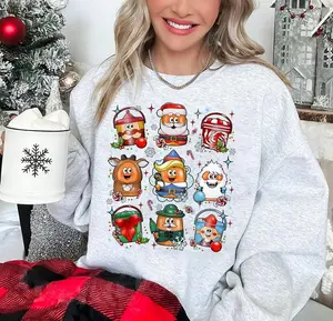 Christmas Chicken Nuggets Sweatshirt  Christmas Nuggets Meal Bucket Sweater  Chicken Christmas Shirt  90s Retro Christmas Shirt  Xmas Nugget  Trendy Christmas Coquette Shirt  Xmas Christmas Gift Shi