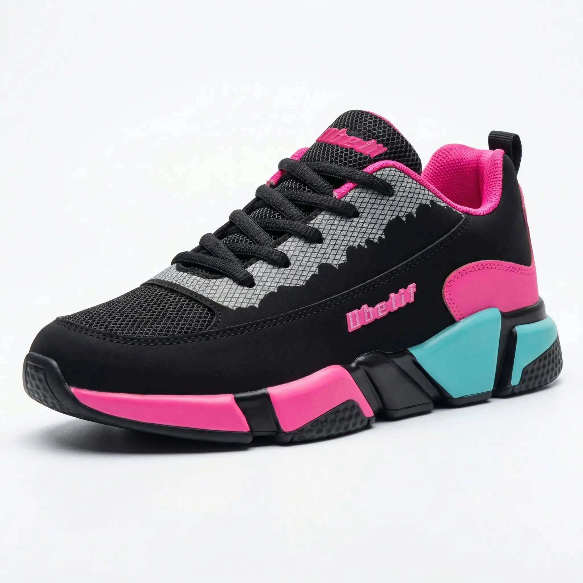 Y2K Cyberpunk Chunky Sneakers for Women - Aesthetic Neon Platform Running Shoes, Cool E-Girl Harajuku Streetwear Shoes, Colorful Sporty Kicks