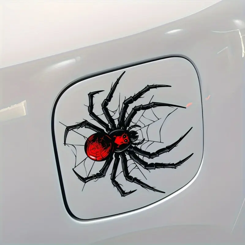Spider Design Car Sticker, Waterproof DIY Decorative Sticker, Easy To Apply, Vehicle & Notebook Decoration, Long-lasting Adhesion, Sticker Decals For Cars, Universal Car Sticker, Decals For Vehicles