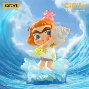 52TOYS CiCiLu Echo of the Sea Figure Kawaii Creative Gift Room Decor Desktop Decoration Gift for  Birthday Party