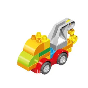 Free Shipping 21-Pc Buildable Crane Truck STEM Building Toy for Ages 3+ Easy to Build & Compatible with Major Brands Fun Educational Gift