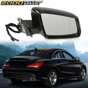 Mirror Heated w/Memory Puddle Light Passenger Side Fit For Mercedes CLA250 14-16