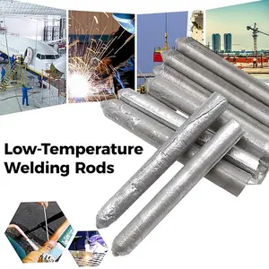 Low-Temperature, Easily Fusible Aluminum Welding Rods, Suitable for Water Tanks and Pipes. Multi-Functional, Fast-Melting Flux-Cored Rods, Suitable for Stainless Steel, Copper, Iron, and Aluminum, Effectively Repairing and Filling Welds Industrial Home