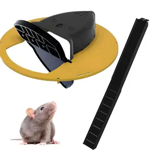 2pc Mouse Trap Bucket, Multi-Catch Auto-Reset, Humane or Lethal Rat Trap, Abs Material, Reusable, Indoor and Outdoor Use