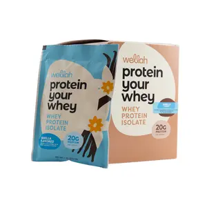 Wellah Grass-Fed Whey Protein Isolate | 20g Protein, 100 Calories | 18 Servings for Active People| Muscle Recovery | Active Lifestyle Friendly | Tastes Great