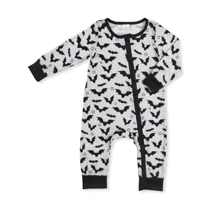 Halloween black bat pattern Print OnePieces
