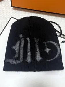 Unisex Y2K Style Knit Beanie Hat, Fitted Construction, Warm Fashion Accessory for Fall & Winter, Streetwear Inspired Design, Perfect for Outdoor Activities, Graphic Hat, Stylish Hat