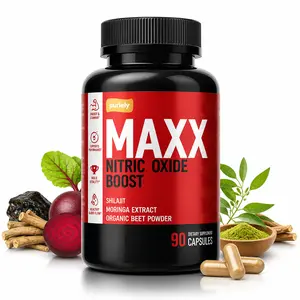 Nitric Oxide Boost for Men – Puriely MAXX | Energy, Stamina, Blood Flow, Endurance, Vitality Support | L-Arginine, L-Citrulline, Beet Root | Men’s Performance Supplement | 90 Capsules