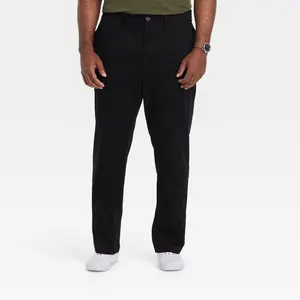 Goodfellow & Co Men's Mid Rise Relaxed Leg Athletic Chino Pants Stretch