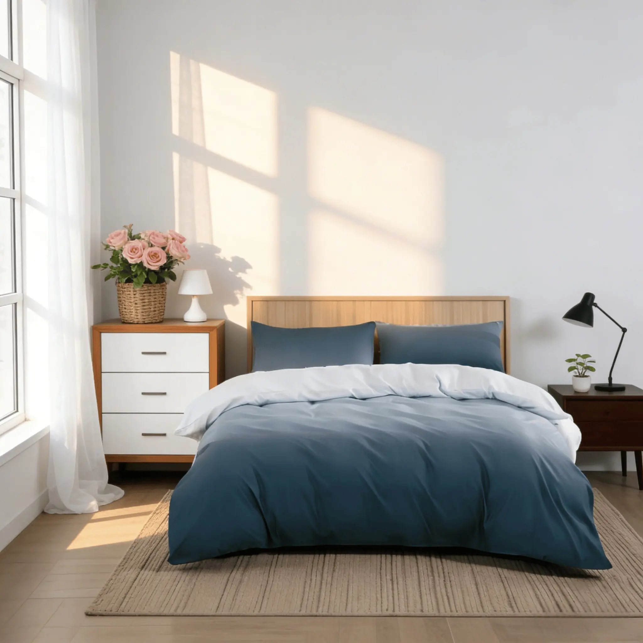 Bedding Set with Soft Gradient Design, Comfortable Fabric, Modern Home Decor, Decorative Bedding Set, Single Size, Ideal for Contemporary Living Room