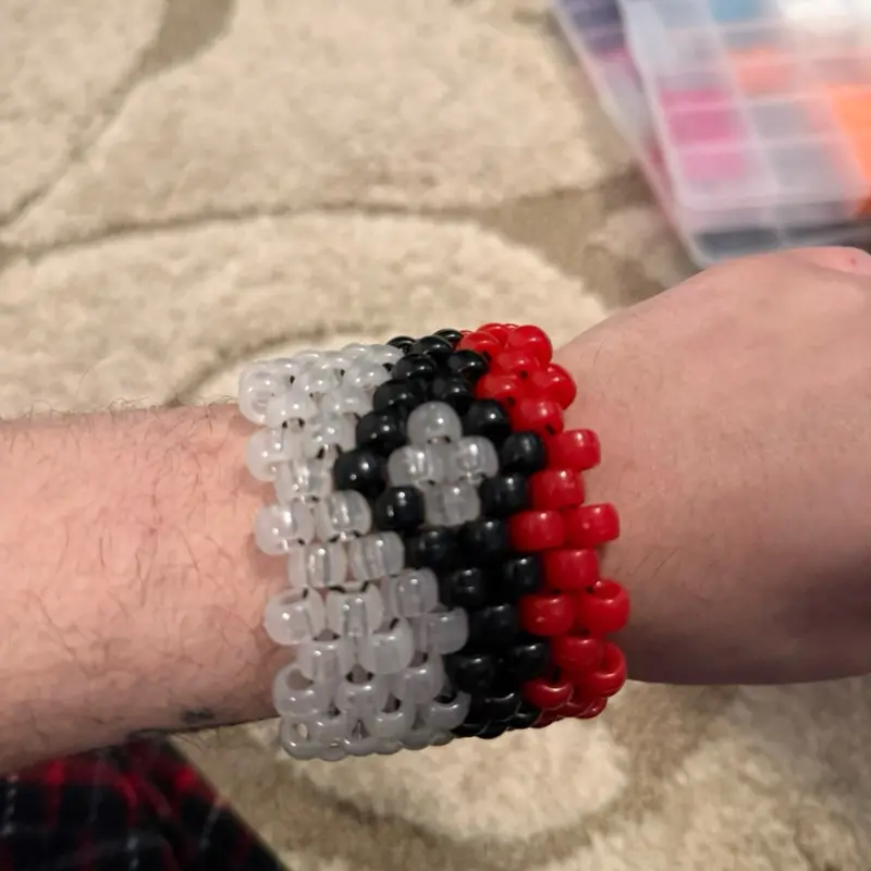Pokeball Kandi Cuff