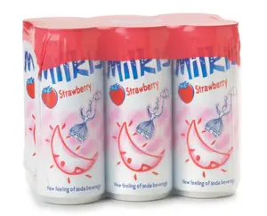 LOTTE Milkis Soda Drink | Strawberry Flavor (6 unit per pack)