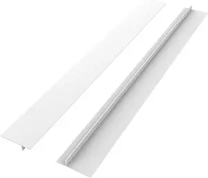 Kitchen Stove Counter Gap Cover Long & Wide Gap Filler (2 Pack) Seals Spills Between Counters, Stovetops, Washing Machines, Oven, Washer, Dryer - Heat-Resistant and Easy Clean (White)