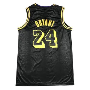 Kobe Bryant Men's Classic-Design Sleeveless stitched Retro Basketball Jerseys Black shirt