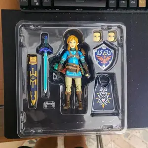 Figma626 Link Figure, Zelda Breath of the Wild Action Figure, Collectible Toy, High-Quality Model, Perfect Gift for Fans
