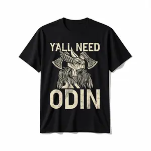 [Men's graphic tees] Y All Need Odin Viking T-Shirt