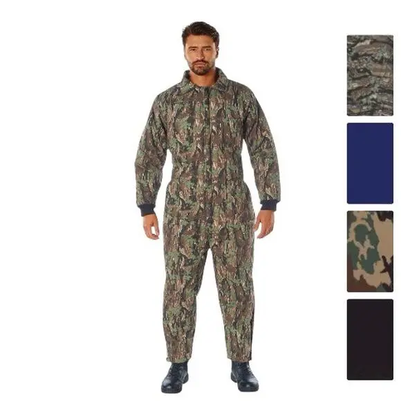 ROTHCO Men's Insulated Coveralls, Full-Length Poly-Cotton Twill Utility Wear with Thermal Fill, Seamless Seals and Multiple Pockets, Fitted, Prolonged
