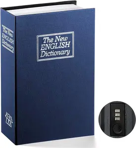 A book money box with a password lock, a hidden secret security storage box for protecting cash, jewelry, passports, a dictionary design that disguises as an insurance box, a portable storage box, a creative surprise gift.