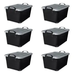 Life Story 55 Qt Stackable Home Organization Lidded Storage Container Organiser Plastic