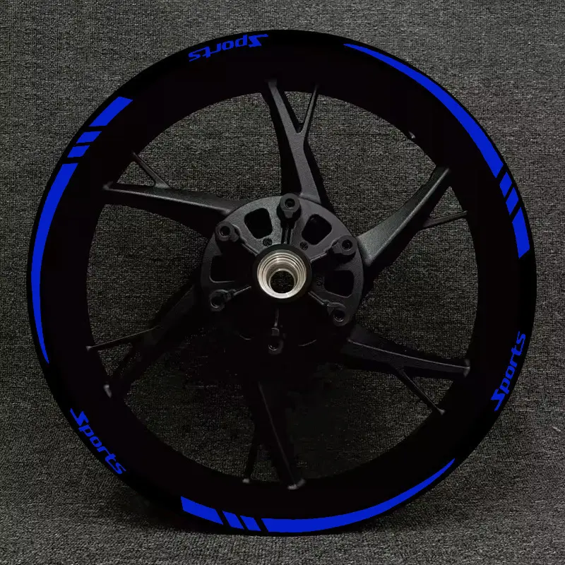 12Pcs/Set car wheel sticker reflective sticker decorative sticker motorcycle wheel hub sports letter sticker Rims Decal Automotive Car Accessories