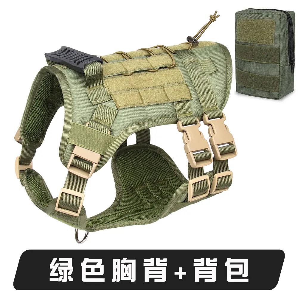 Green harness + backpack