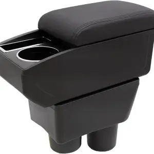 Car Armrest Box for Nissan Tiida C11, Car Console Organizer, Car Armrest Storage Box for Nissan Kicks, Car Armrest Box for Nissan Versa Almera 2020-2024, Car Center Console Arm Rest Double-Layer Storage