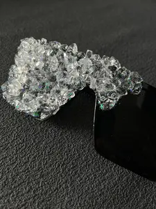 Concert Style Ice Drill Decorative Glasses, Handmade Random Items, Unique Effects Per Pair, Punk Halloween Theme, Party Accessory, PC Frame Material