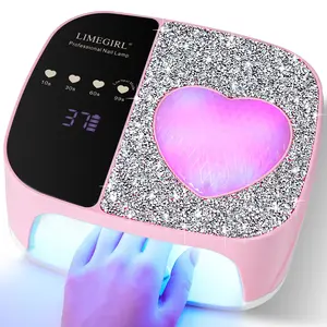 uv led nail lamp Cordless Nail Dryer for Gel Polish, UV LED Nail Lamp with Fast Curing UV Light & 4 Timer Settings, Portable Rechargeable Gel Lamp Nail Art Tool for Manicure Pedicure at Home & Salon
