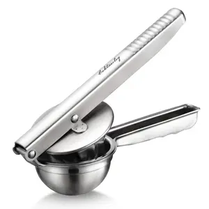 Heavy Duty Lemon Juicer, Premium 304 Stainless Steel Manual Citrus Press, Handheld Squeezer for Lemon, Lime & Orange, Easy & Effortless Use