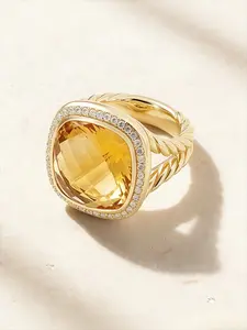 Classic Geometric Square Shaped Zircon Design Ring for Men and Women, Simple Daily Wear Party Creative Jewelry, Unisex Fashion Accessory