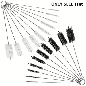 Stainless Steel Bottle Brushes, Reusable Straw Cleaning Brush, Bottle Cleaning Brushes