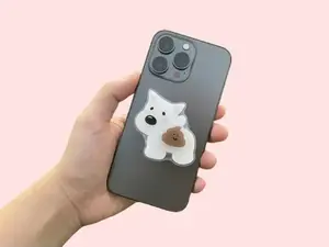 Dog Phone Grip, Phone Holder with Spinning Poop Fidget, Magsafe Popsocket