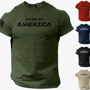 Made in America T Shirt USA Flag Military Patriotic Tee, S-5XL MUH