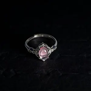 Rose Quartz Ring - Dainty Pink Crystal Jewelry for Daily Wear