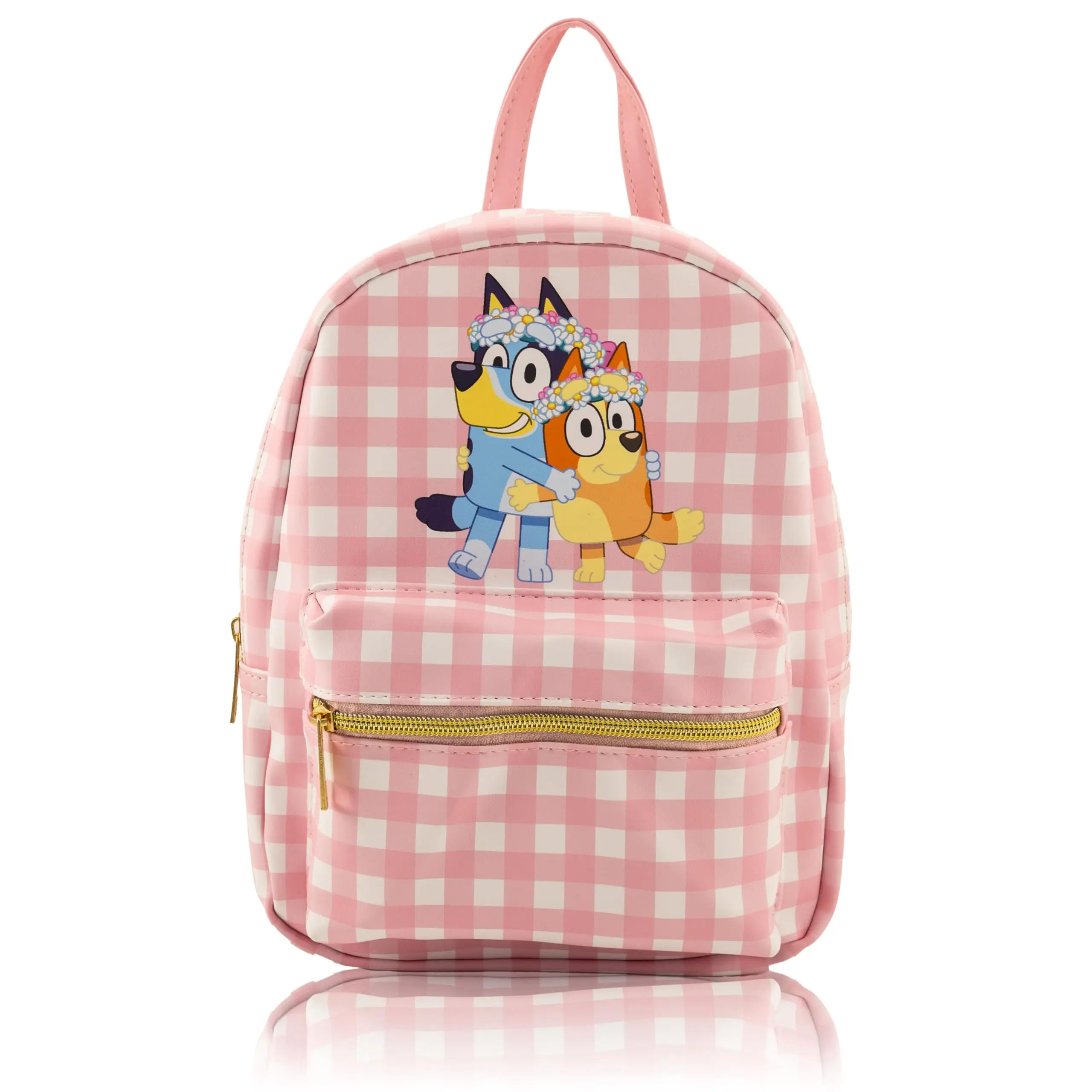 Fast Forward Bluey Mini Backpack for Kids & Adults | 10" PU Leather Backpack Purse | Toddler Travel Bag, Small Bookbag for School, Travel, or Everyday Use | Ages 3+