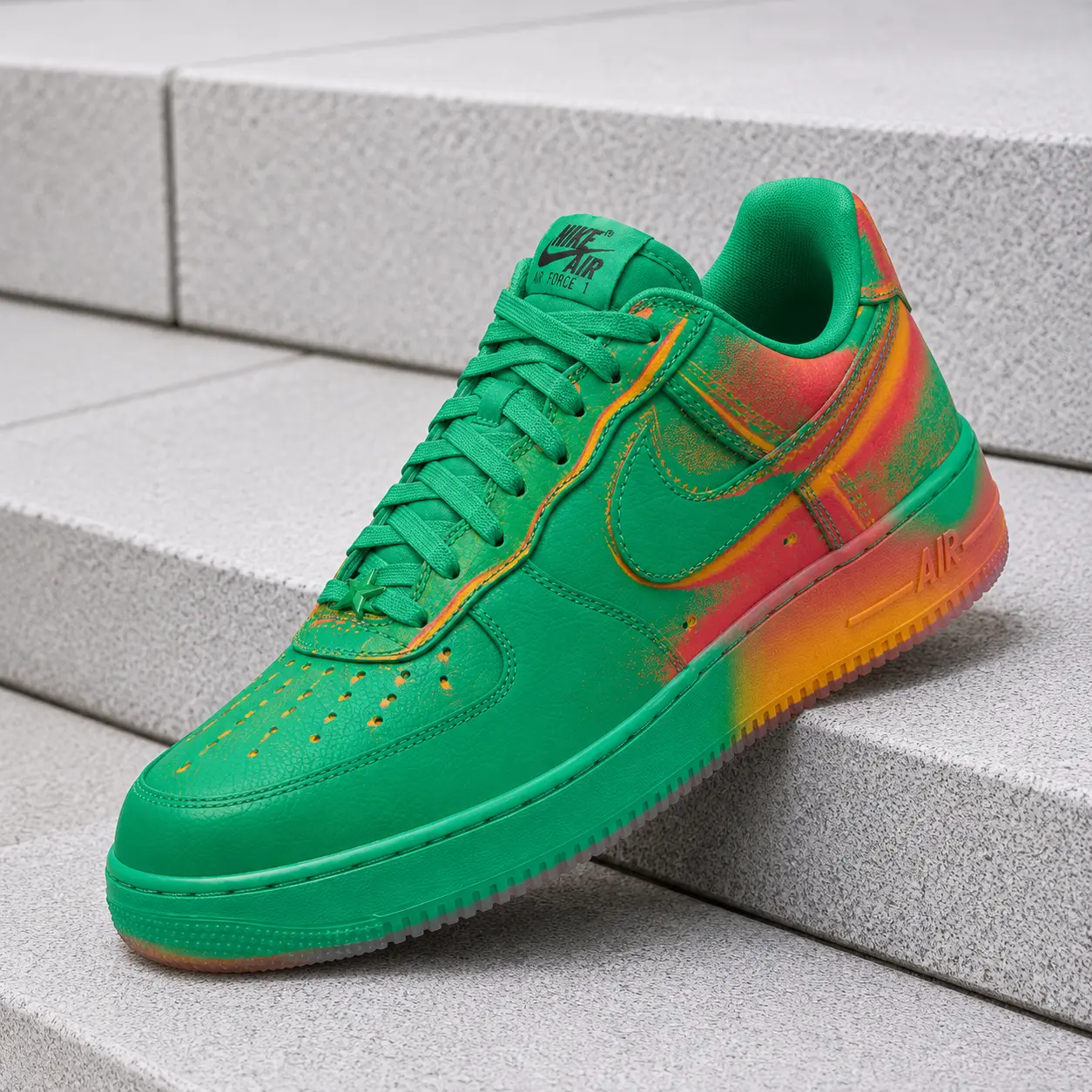 Nike Air Force 1 Low '07 Stadium Green Crimson IB6834-300 Men's Fashion Sneaker New