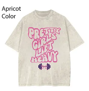 Pretty Girls Lift Heavy Gym 2026 Shirt, Vintage Washed Tee Cotton, Gym Shirt Women