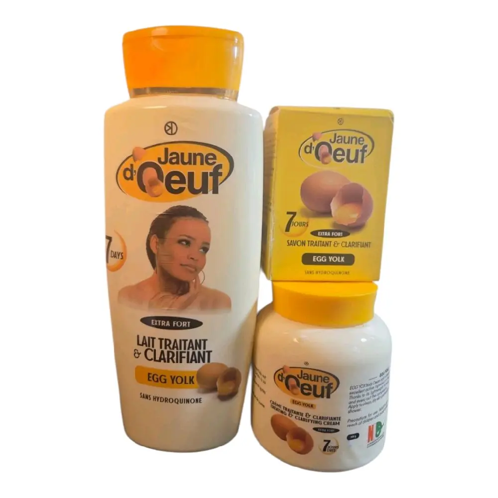 Egg Yolk Skincare Kit - Extra-Strong Clarifying Body Lotion with Egg Milk, 450ml Moisturizing Formula