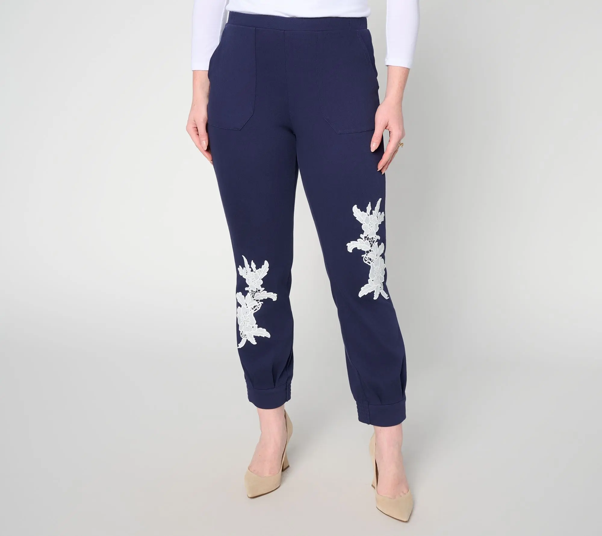 Women with Control Tall Twill Ankle Icon Jogger