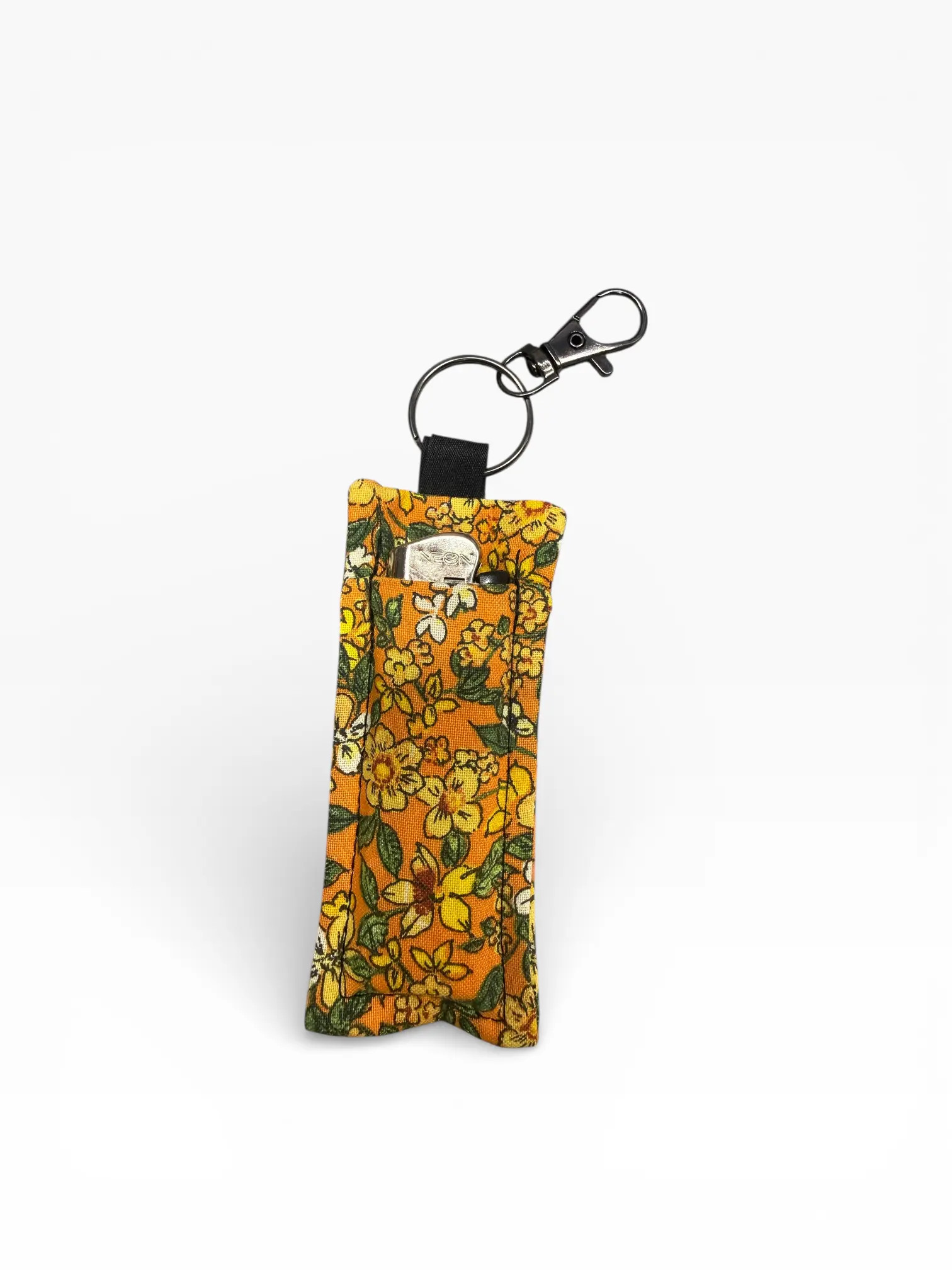 Yellow Floral Lighter Holder