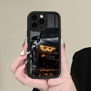 Cool car pattern design advanced soft protective hot-selling TPU mobile phone case for men and women, suitable for iPhone 7/8/X/XS/XR/11/12/13/14/15 Plus Pro Max Mini