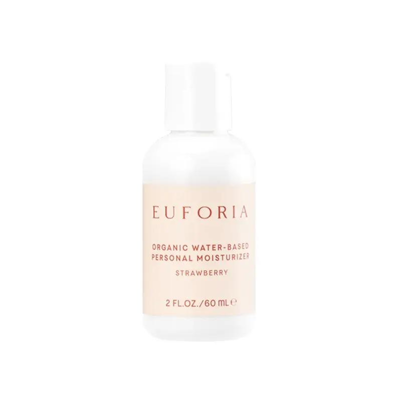 Euforia Organic Water-Based Personal Moisturizer Strawberry 2 Fl Oz 60 Ml