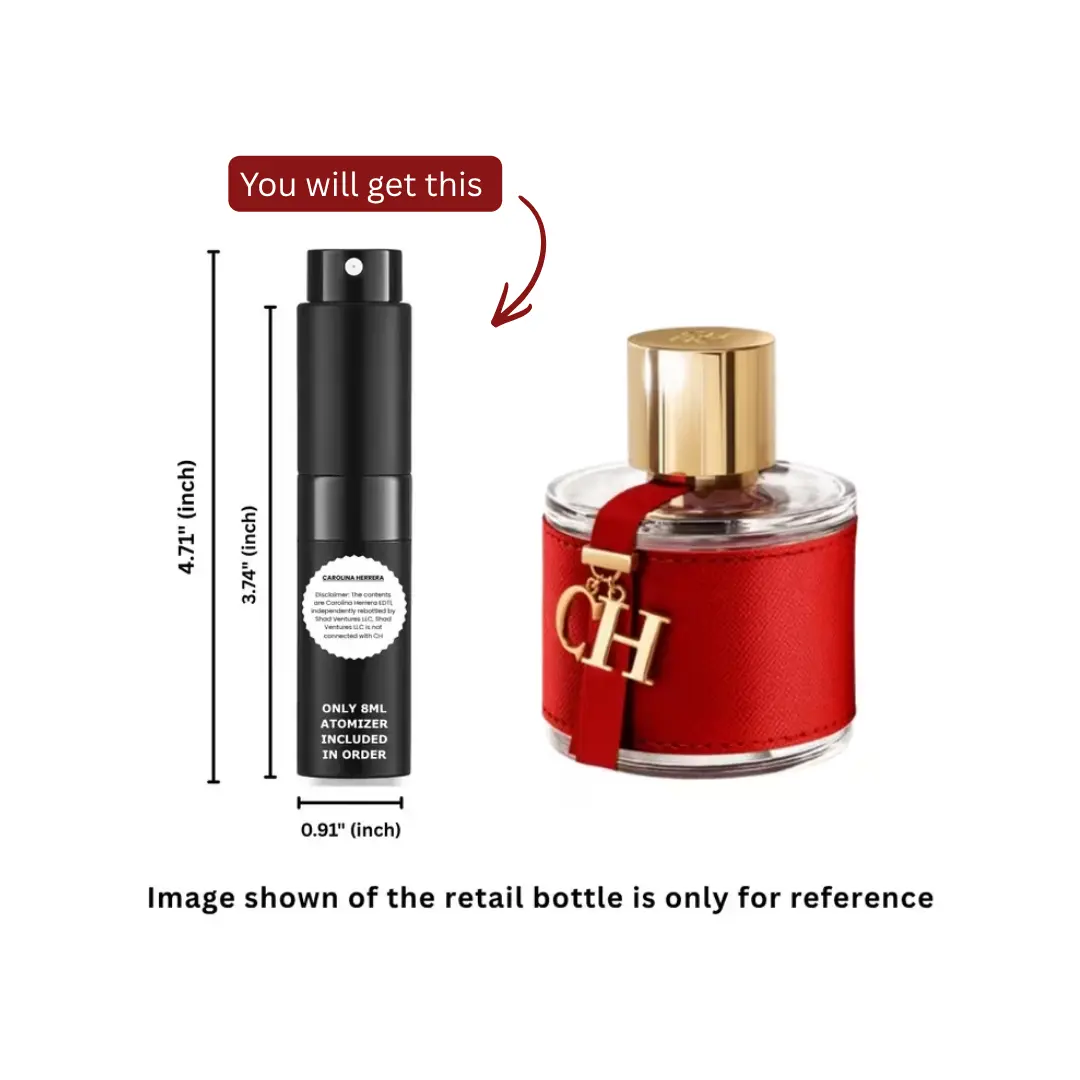 Carolina Herrera CH Eau de Toilette Women 8ml / 0.27oz | 100% Original Authentic Decanted Perfume Spray