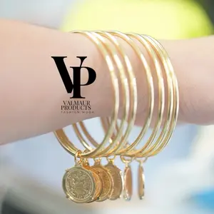 Valmaur Products Prosperity Bangles  Gold Plated - Luxury Jewelry for Women